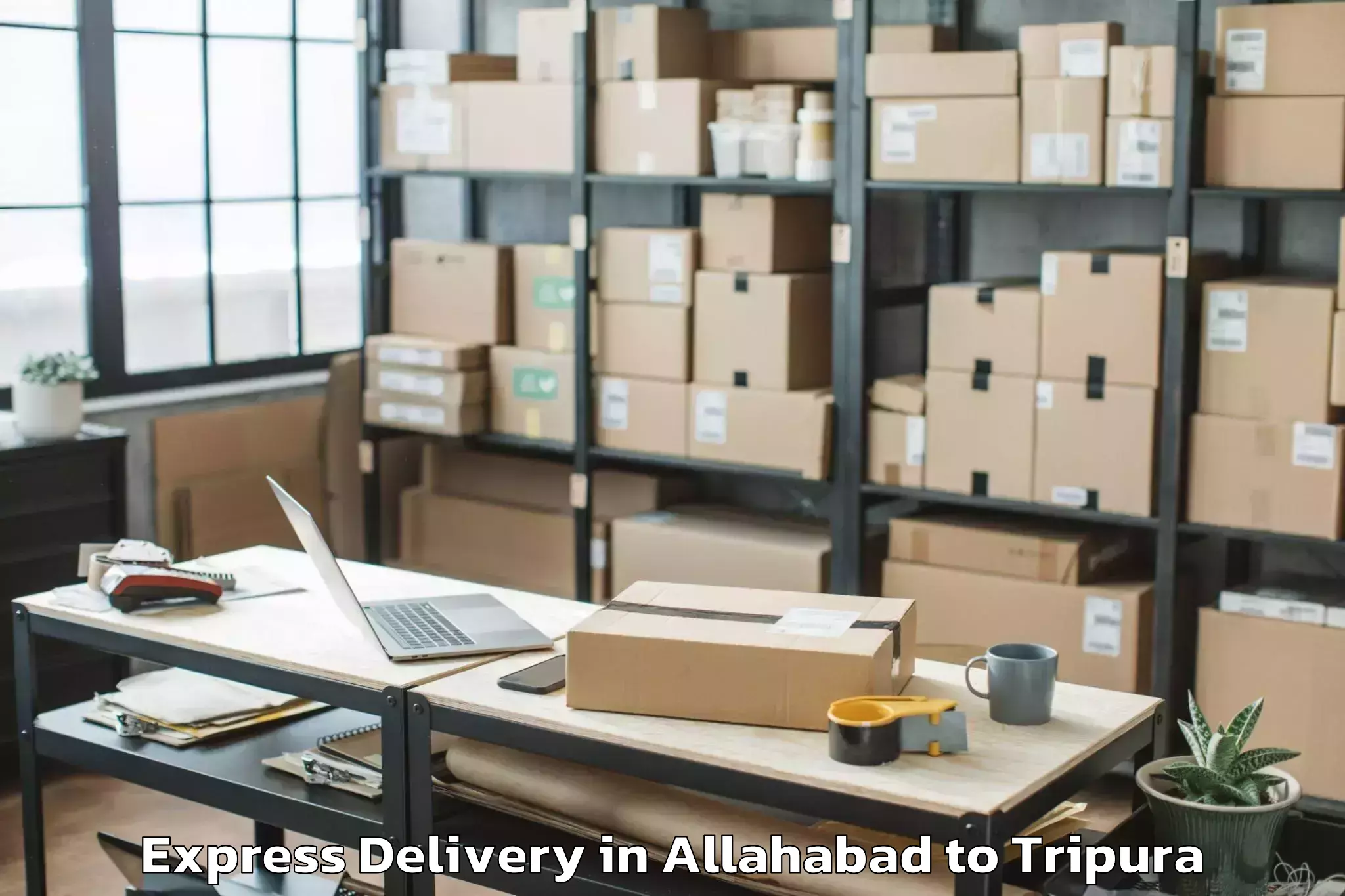 Allahabad to Teliamura Express Delivery Booking